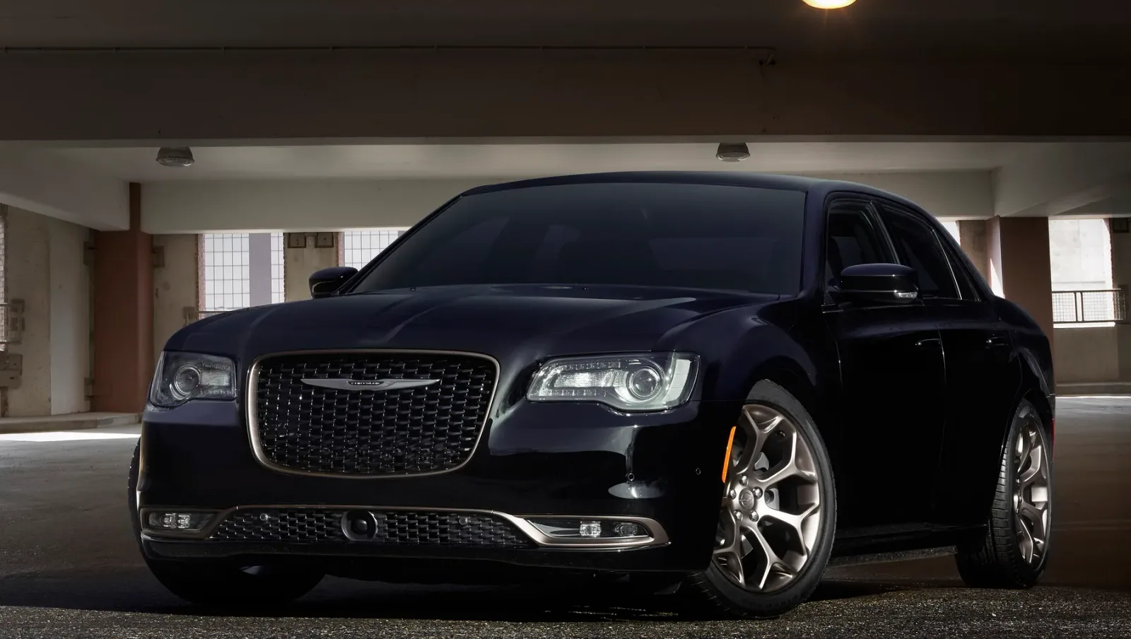 Black Chrysler 300 executive sedan
